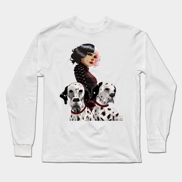 CRUELLA Long Sleeve T-Shirt by CG Fan Art